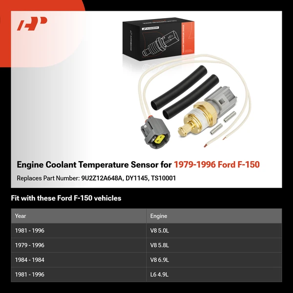Engine Coolant Temperature Sensor for 1979-1996 Ford F-150