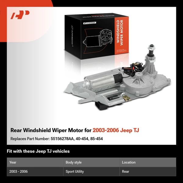 Rear Windshield Wiper Motor for 2003-2006 Jeep TJ