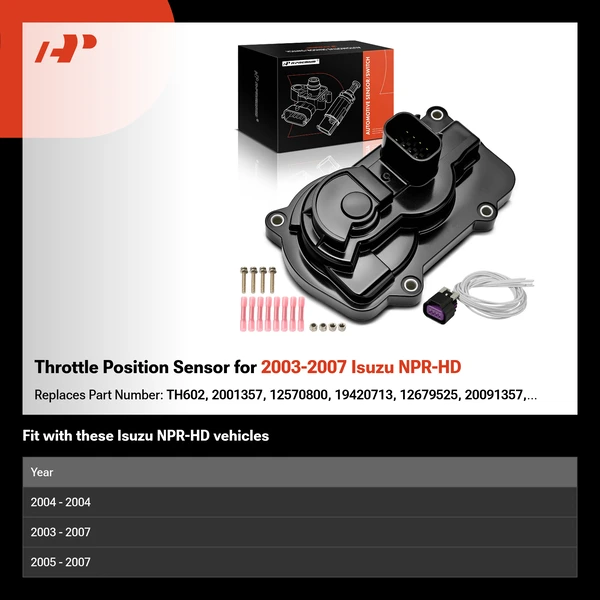 Throttle Position Sensor for 2003-2007 Isuzu NPR-HD