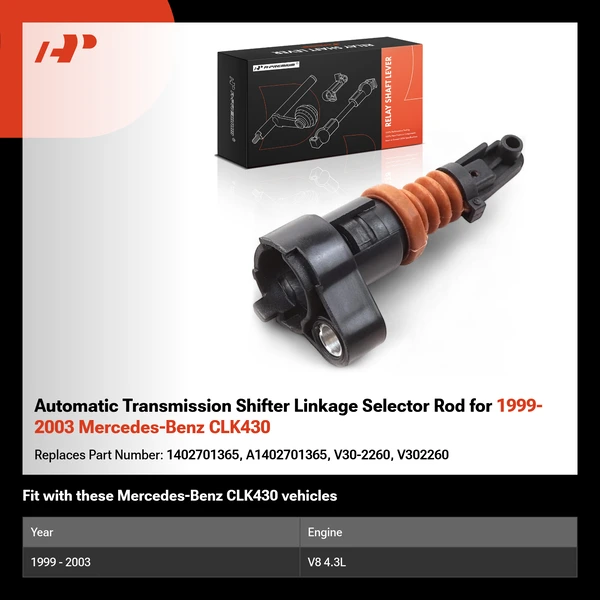 Automatic Transmission Shifter Linkage Selector Rod for 1999-2003 Mercedes-Benz CLK430
