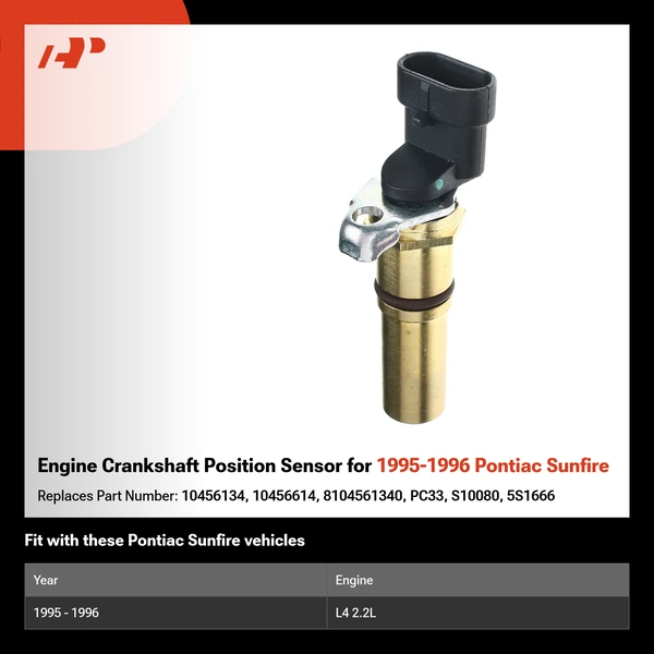 Engine Crankshaft Position Sensor for 1995-1996 Pontiac Sunfire