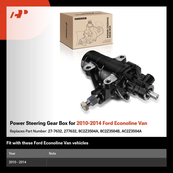 Power Steering Gear Box for 2010-2014 Ford Econoline Van