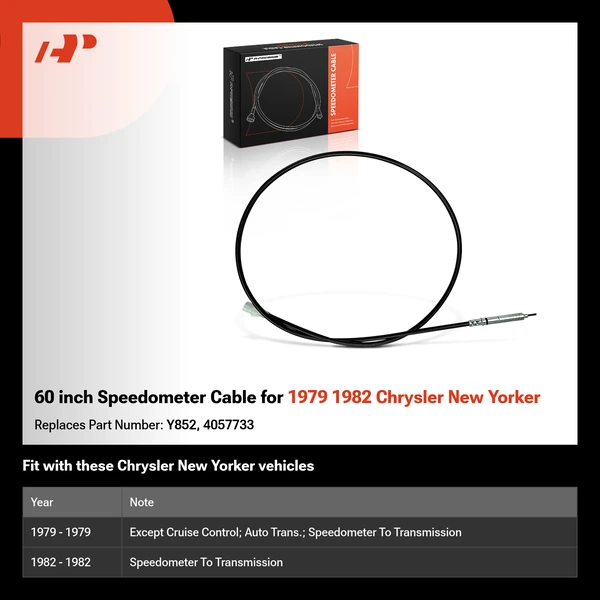 60 inch Speedometer Cable for 1979 1982 Chrysler New Yorker
