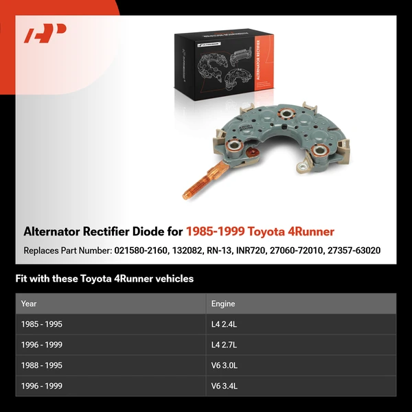 Alternator Rectifier Diode for 1985-1999 Toyota 4Runner