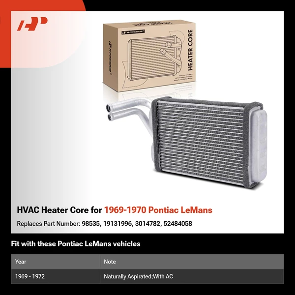 HVAC Heater Core for 1969-1970 Pontiac LeMans