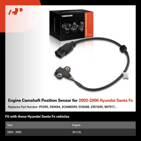Engine Camshaft Position Sensor for 2003-2006 Hyundai Santa Fe