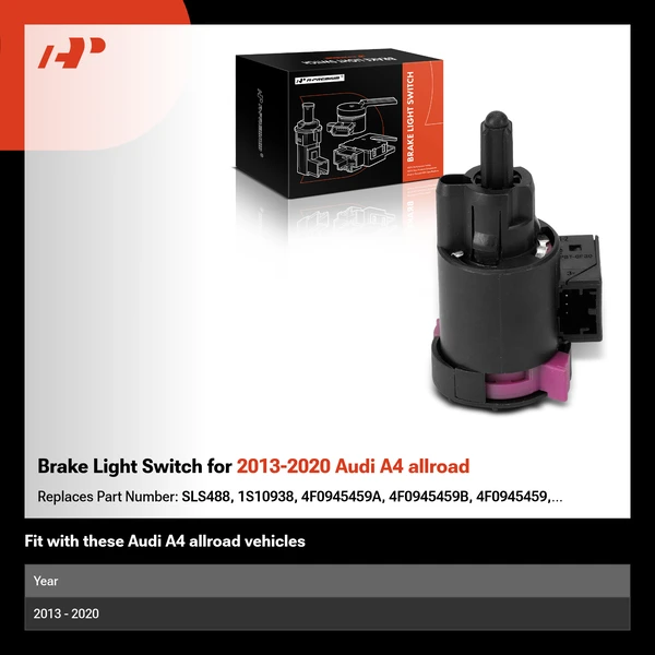Brake Light Switch for 2013-2020 Audi A4 allroad