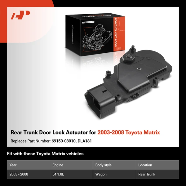 Rear Trunk Door Lock Actuator for 2003-2008 Toyota Matrix