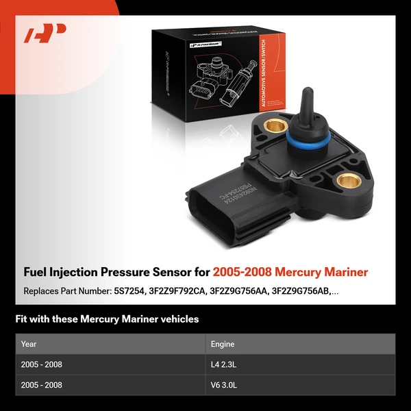 Fuel Injection Pressure Sensor for 2005-2008 Mercury Mariner