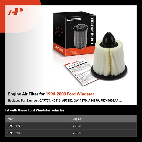 Engine Air Filter for 1996-2003 Ford Windstar