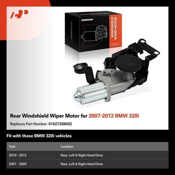 Rear Windshield Wiper Motor for 2007-2012 BMW 328i