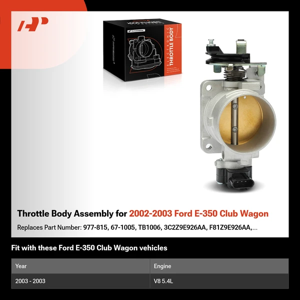 Throttle Body Assembly for 2002-2003 Ford E-350 Club Wagon