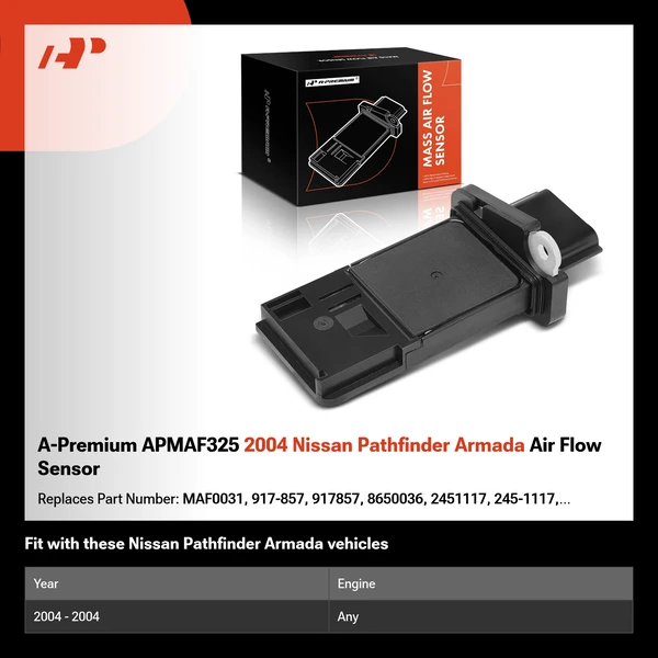 A-Premium APMAF325 2004 Nissan Pathfinder Armada Air Flow Sensor