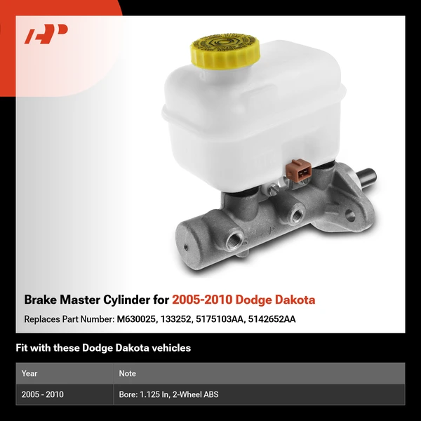 Brake Master Cylinder for 2005-2010 Dodge Dakota