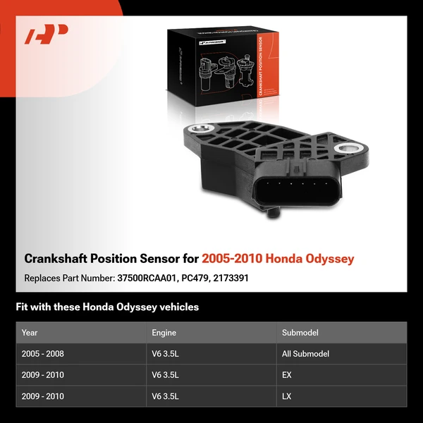 Crankshaft Position Sensor for 2005-2010 Honda Odyssey