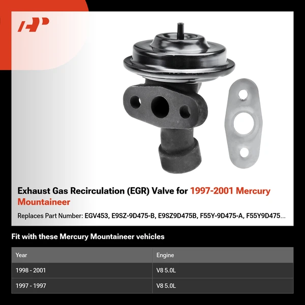 Exhaust Gas Recirculation (EGR) Valve for 1997-2001 Mercury Mountaineer