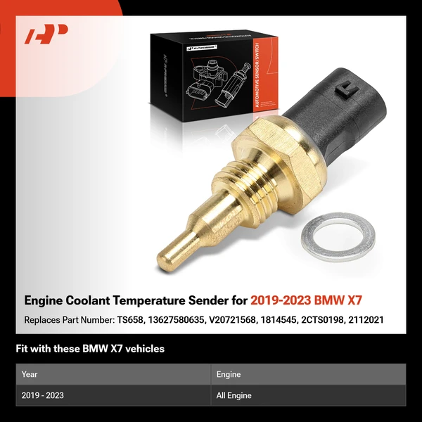 Engine Coolant Temperature Sender for 2019-2023 BMW X7