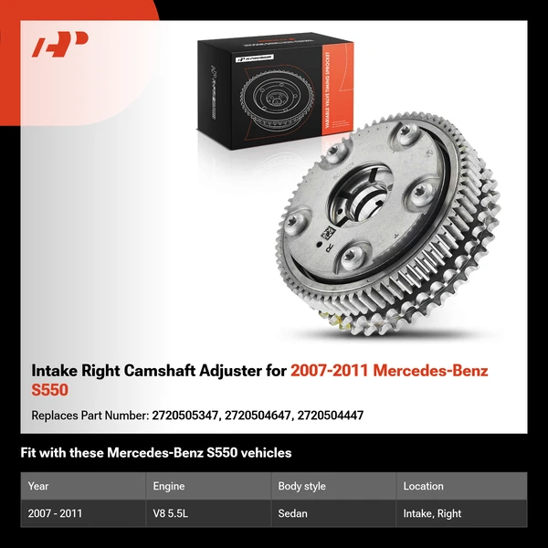 Intake Right Camshaft Adjuster for 2007-2011 Mercedes-Benz S550