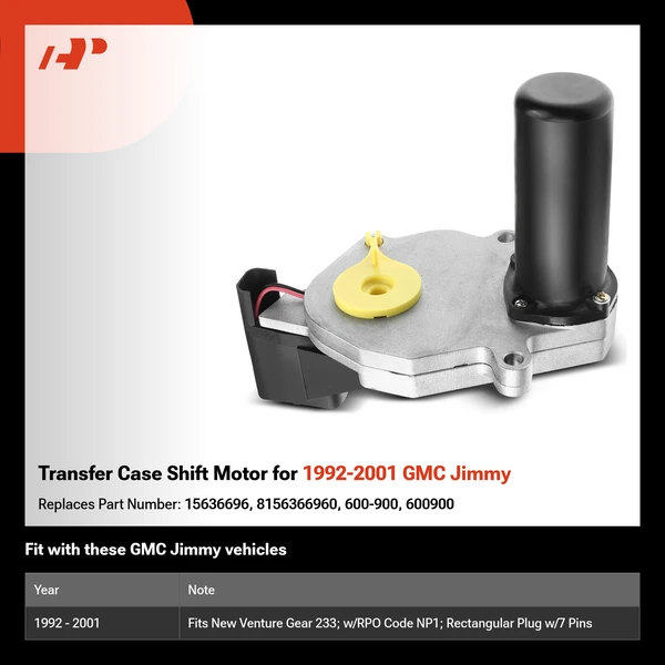 Transfer Case Shift Motor for 1992-2001 GMC Jimmy