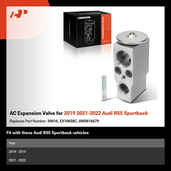 AC Expansion Valve for 2019 2021-2022 Audi RS5 Sportback