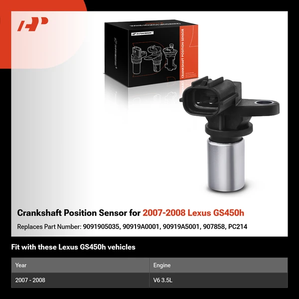 Crankshaft Position Sensor for 2007-2008 Lexus GS450h