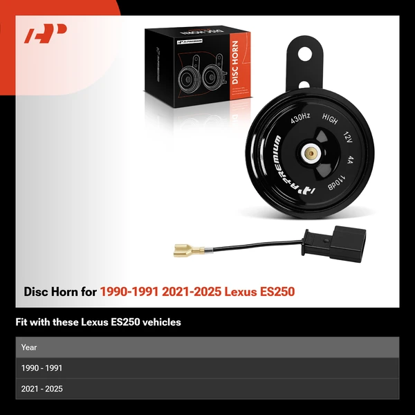 Disc Horn for 1990-1991 2021-2025 Lexus ES250