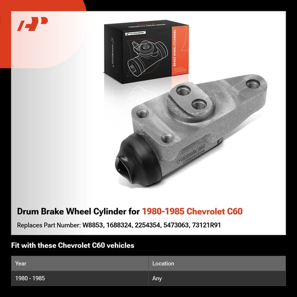 Drum Brake Wheel Cylinder for 1980-1985 Chevrolet C60