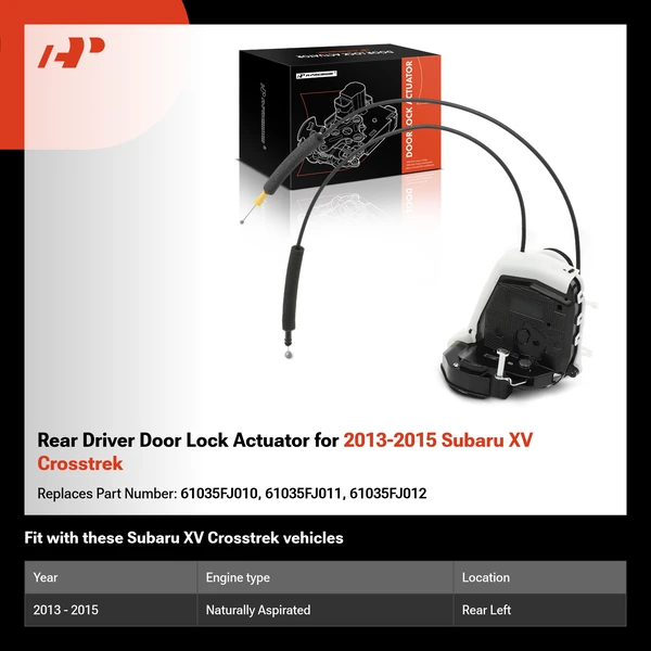 Rear Driver Door Lock Actuator for 2013-2015 Subaru XV Crosstrek