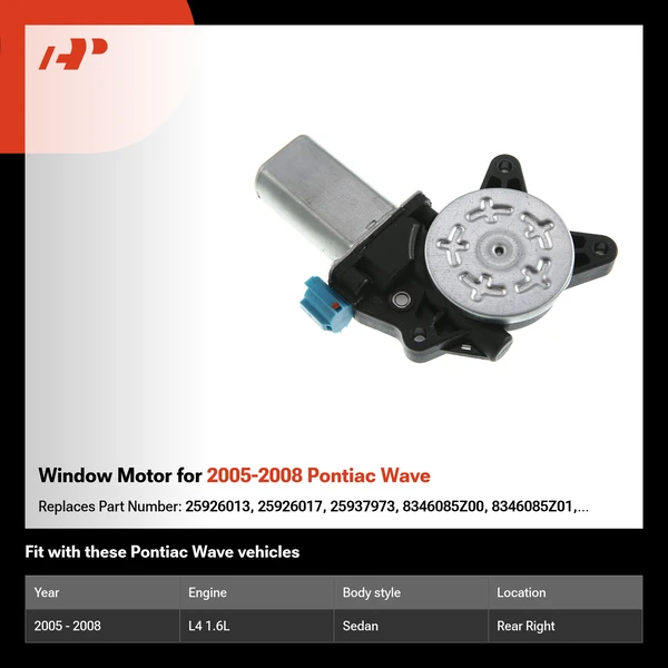 Window Motor for 2005-2008 Pontiac Wave