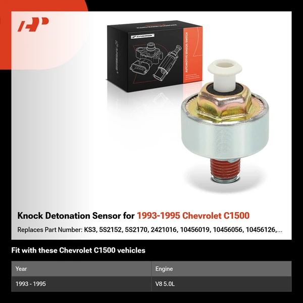Knock Detonation Sensor for 1993-1995 Chevrolet C1500