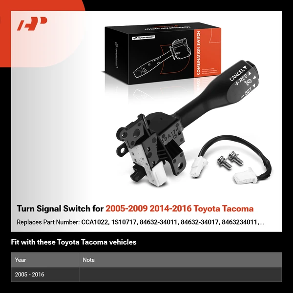 Turn Signal Switch for 2005-2009 2014-2016 Toyota Tacoma