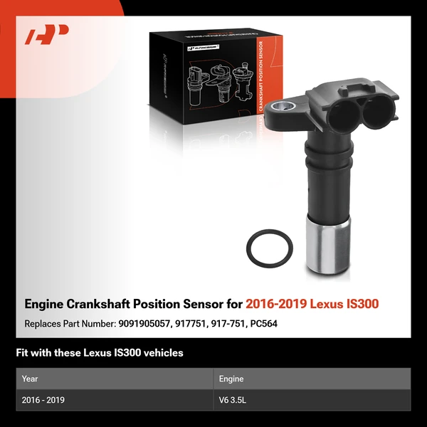 Engine Crankshaft Position Sensor for 2016-2019 Lexus IS300