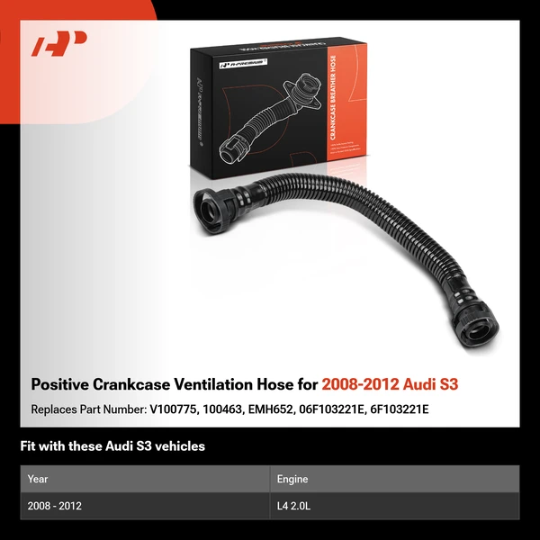 Positive Crankcase Ventilation Hose for 2008-2012 Audi S3