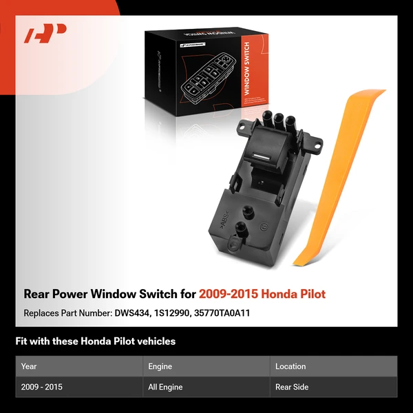 Rear Power Window Switch for 2009-2015 Honda Pilot