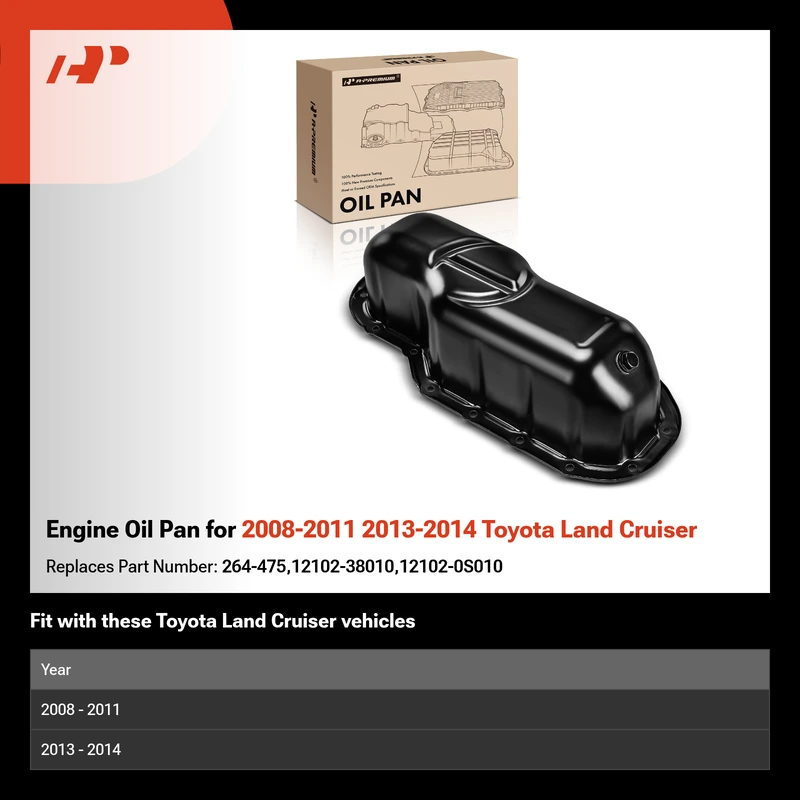 Engine Oil Pan for 2008-2011 2013-2014 Toyota Land Cruiser
