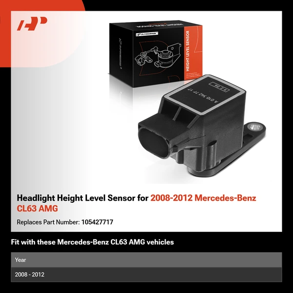 Headlight Height Level Sensor for 2008-2012 Mercedes-Benz CL63 AMG