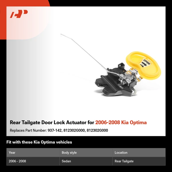 Rear Tailgate Door Lock Actuator for 2006-2008 Kia Optima