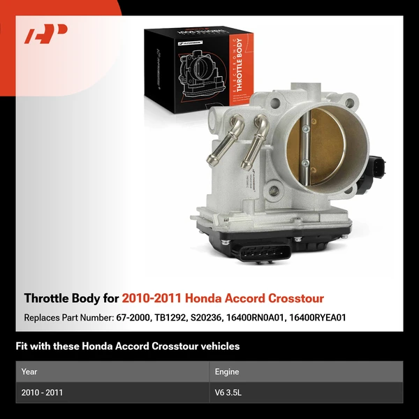 Throttle Body for 2010-2011 Honda Accord Crosstour