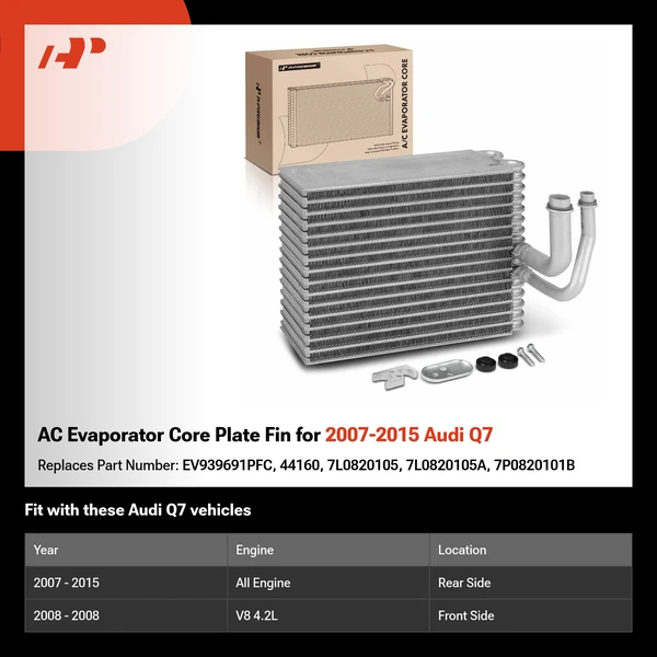 AC Evaporator Core Plate Fin for 2007-2015 Audi Q7