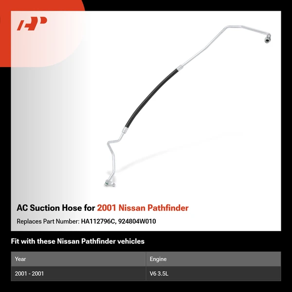 AC Suction Hose for 2001 Nissan Pathfinder