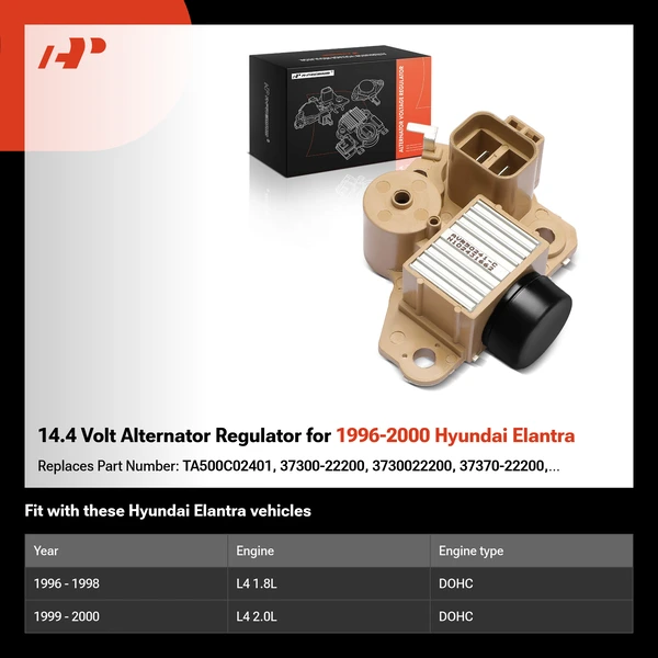 14.4 Volt Alternator Regulator for 1996-2000 Hyundai Elantra