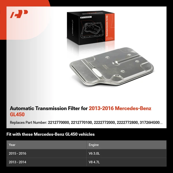 Automatic Transmission Filter for 2013-2016 Mercedes-Benz GL450