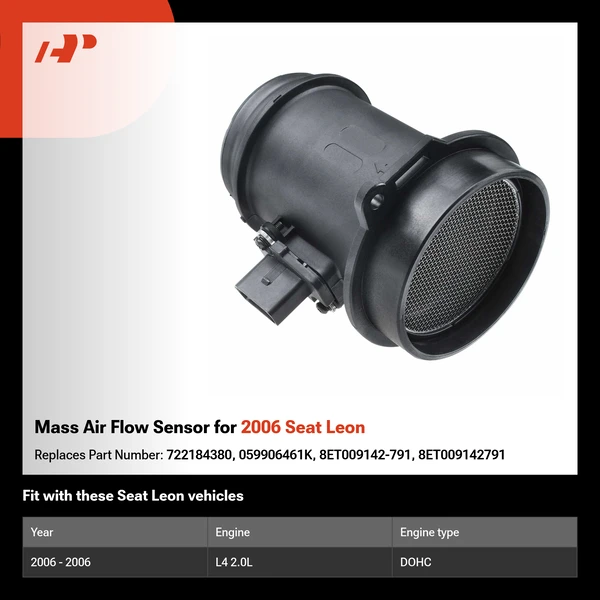 Mass Air Flow Sensor for 2006 Seat Leon