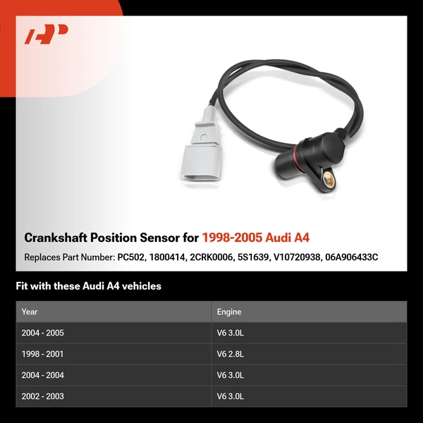 Crankshaft Position Sensor for 1998-2005 Audi A4