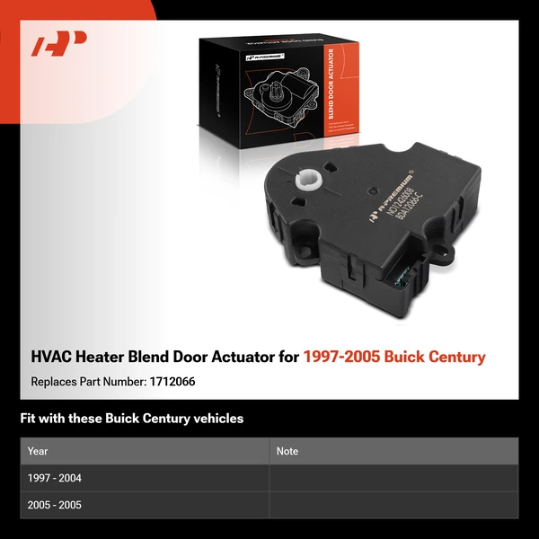 HVAC Heater Blend Door Actuator for 1997-2005 Buick Century