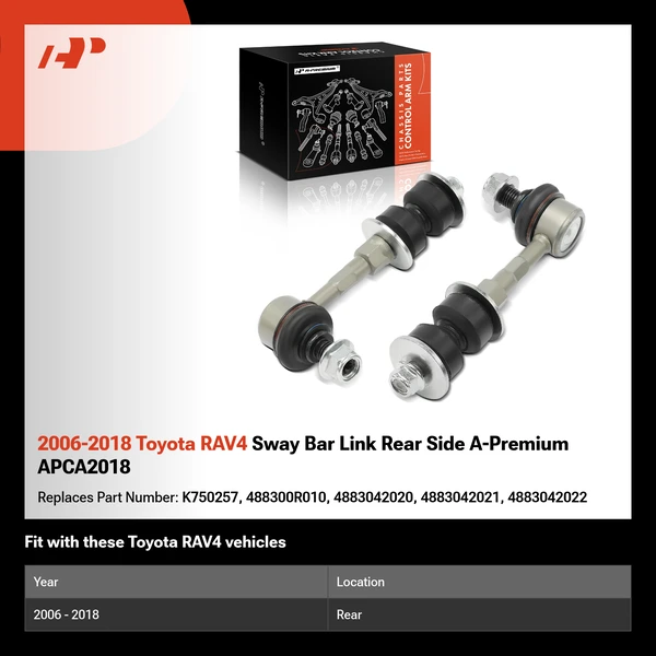 2006-2018 Toyota RAV4 Sway Bar Link Rear Side A-Premium APCA2018