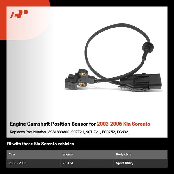 Engine Camshaft Position Sensor for 2003-2006 Kia Sorento