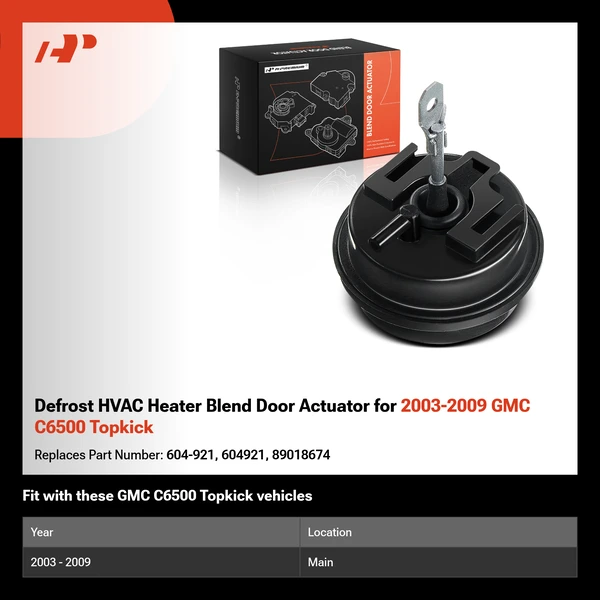 Defrost HVAC Heater Blend Door Actuator for 2003-2009 GMC C6500 Topkick