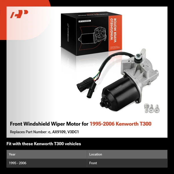 Front Windshield Wiper Motor for 1995-2006 Kenworth T300