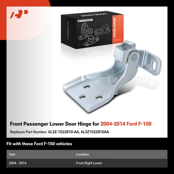 Front Passenger Lower Door Hinge for 2004-2014 Ford F-150